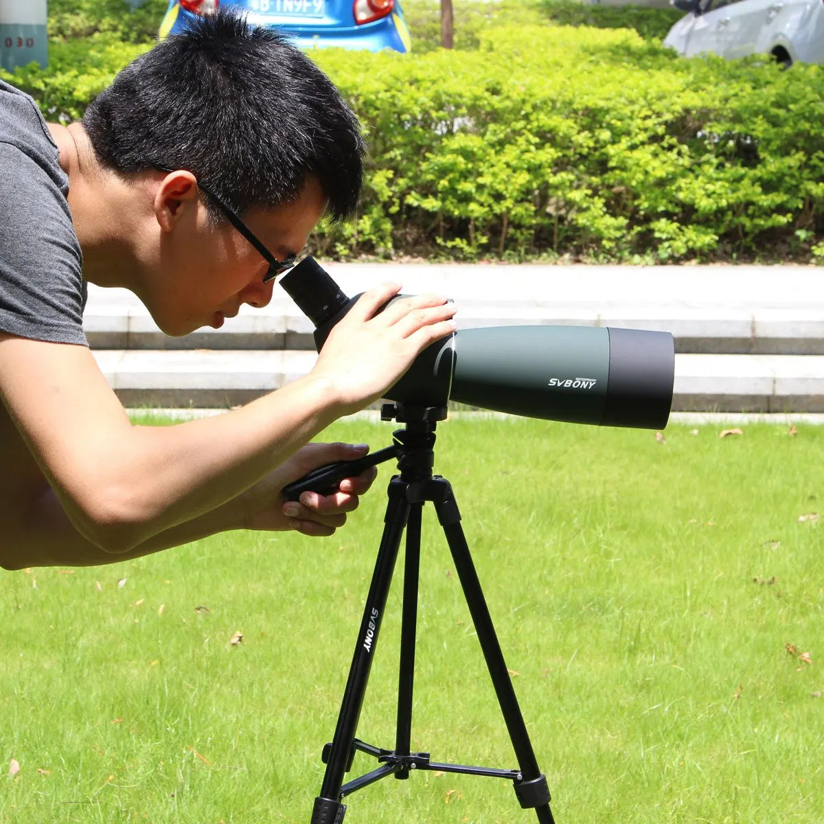 F9308B Telescope Spotting Scope Monoculars Powerful Binoculars Bak4 FMC Waterproof with Tripod Camping