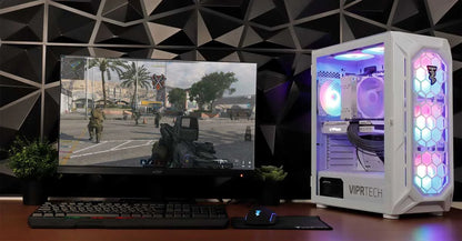 Rebel 3.0 Gaming PC - AMD Ryzen 7 (4.1Ghz), RTX 3060 12GB, 16GB DDR4, 512GB SSD, White